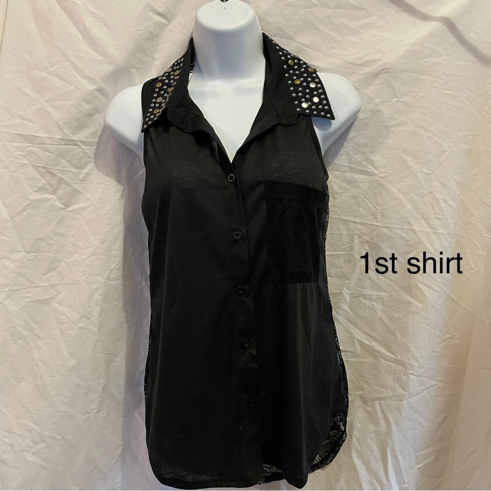 Bundle Rue 21 black button downs - Picture 2 of 16